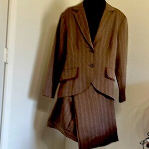 Women’s Brown Stripe Suit